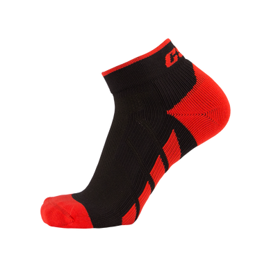 CSX X110 High Cut Red on Black Ankle Sock PRO