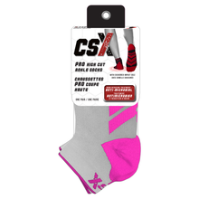 CSX X110 High Cut Pink on Gray Ankle Sock PRO Packaging