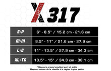 X317 Ankle Wrap Size Chart