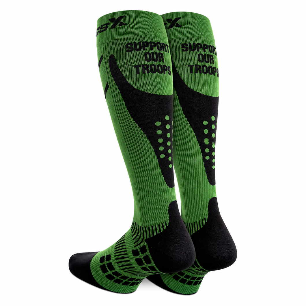 CSX Army Green 15-20 mmHg Compression Socks