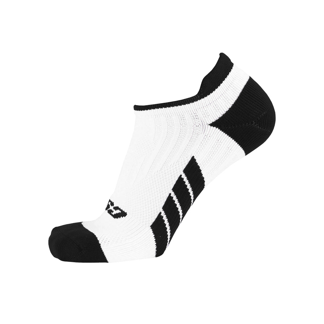 CSX X100 Pro Low Cut Ankle Socks Black on White