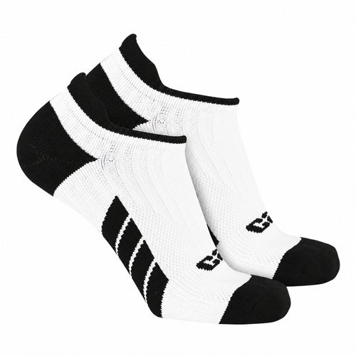 CSX X100 Pro Low Cut Ankle Socks Black on White