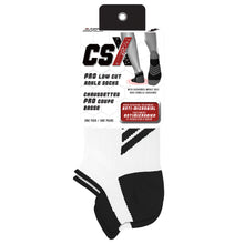 CSX X100 Pro Low Cut Ankle Socks Black on White