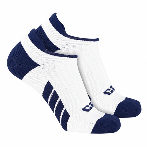 CSX X100 Pro Low Cut Ankle Socks Navy on White