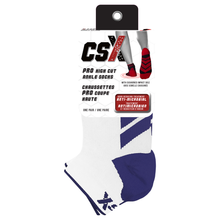 CSX X110 Pro Low Cut Ankle Socks Navy on White