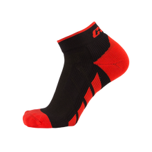 CSX X110 High Cut Red on Black Ankle Sock PRO