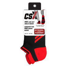 CSX X100 Low Cut Red on Black Ankle Socks PRO Packaging