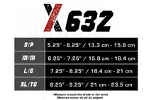 X632, Braces and Supports, Wrist Brace, Size Chart